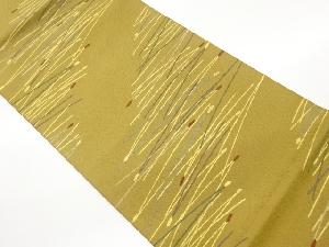 ふくれ織松葉模様織出し袋帯